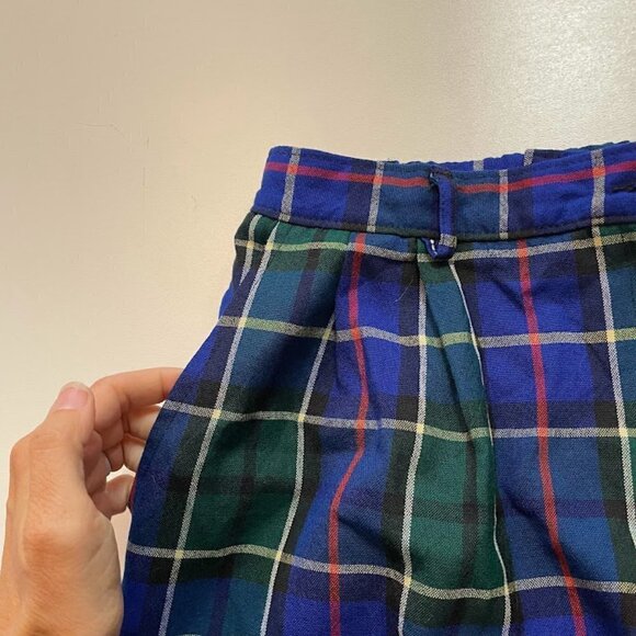 Vintage Pendleton Pant Trouser Tartan Plaid Wool High Waist Straight Leg Winter - Picture 4 of 9